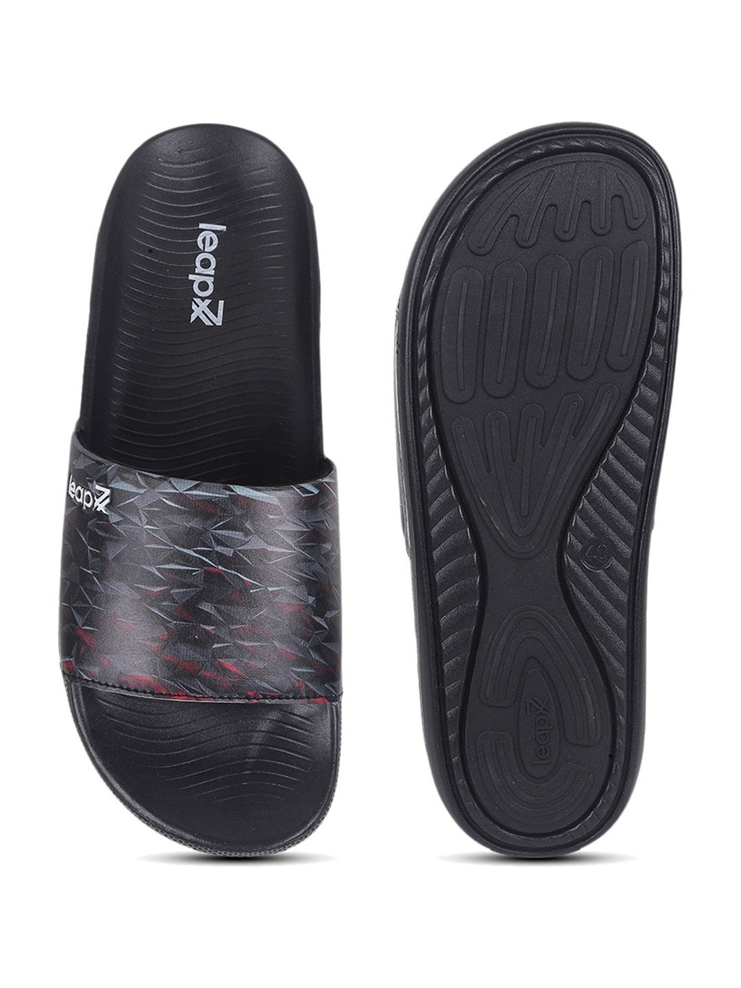 Leap7X by Liberty Men's NITWALK-2 Black Slides