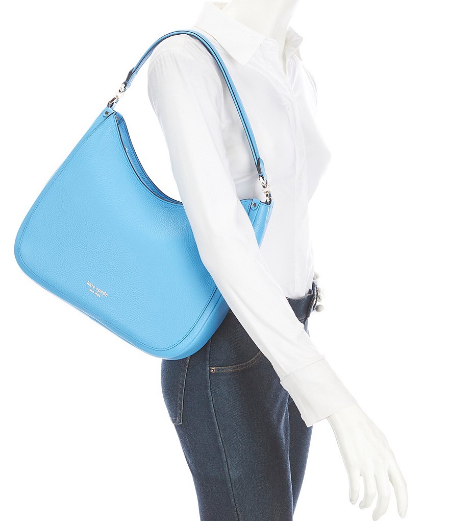 kate spade new york Pebbled Leather Roulette Large Hobo Bag