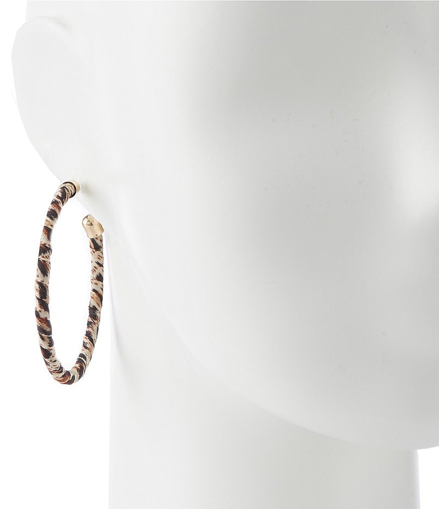 Anna & Ava Skylar Leopard Hoop Earrings