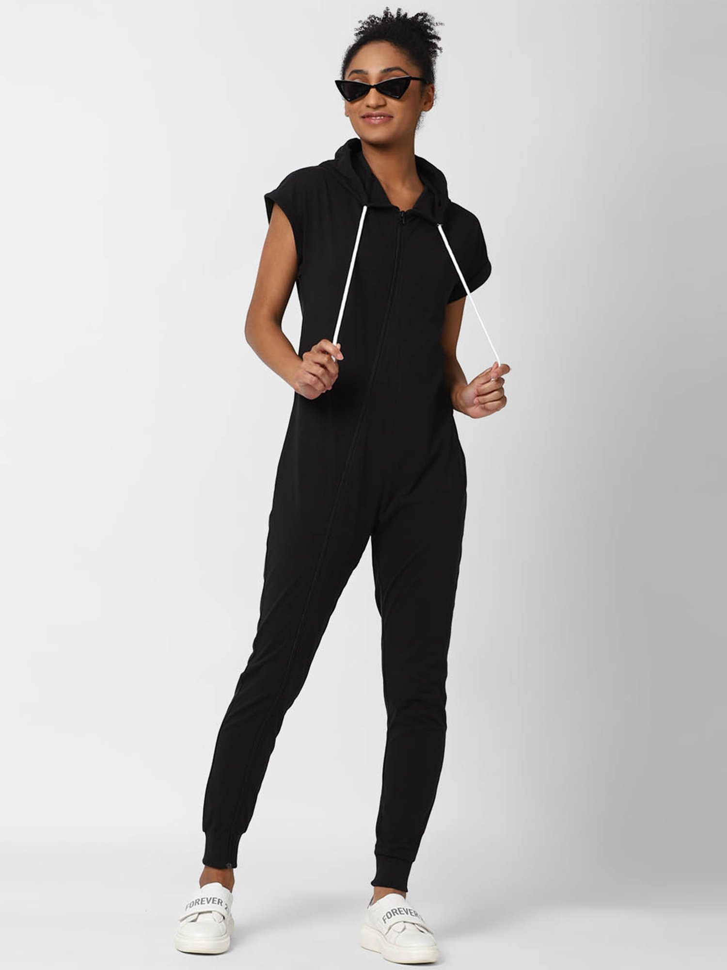 Forever 21 Black Full Length Jumpsuit