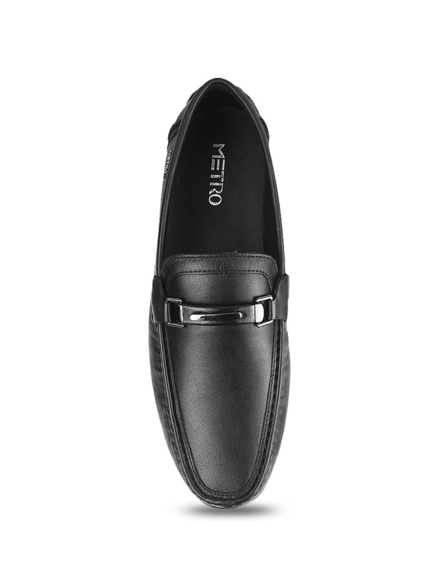 Metro Men's Core Black Casual Loafers