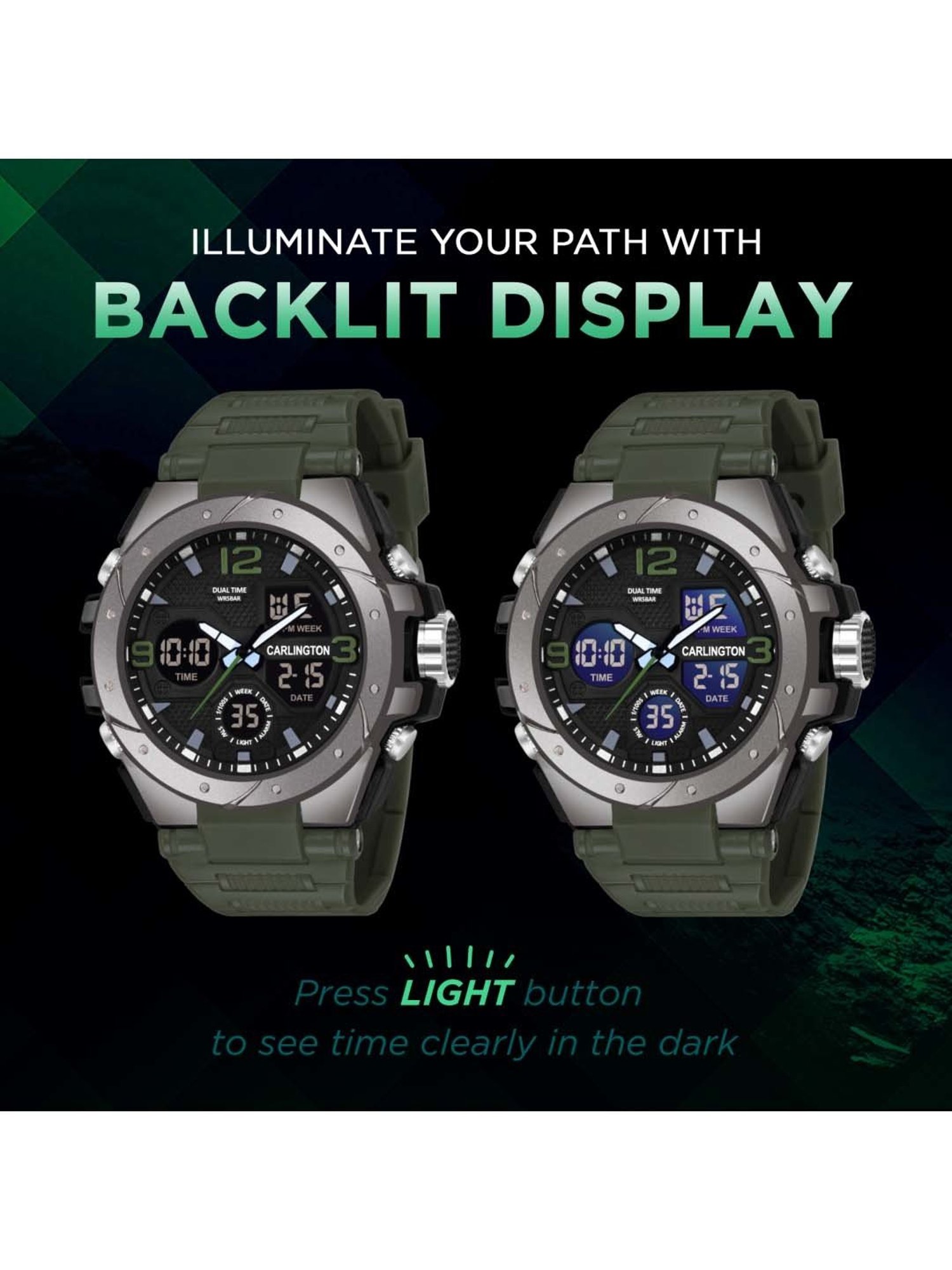 CARLINGTON Endurance 9105 Analog-Digital Watch for Men