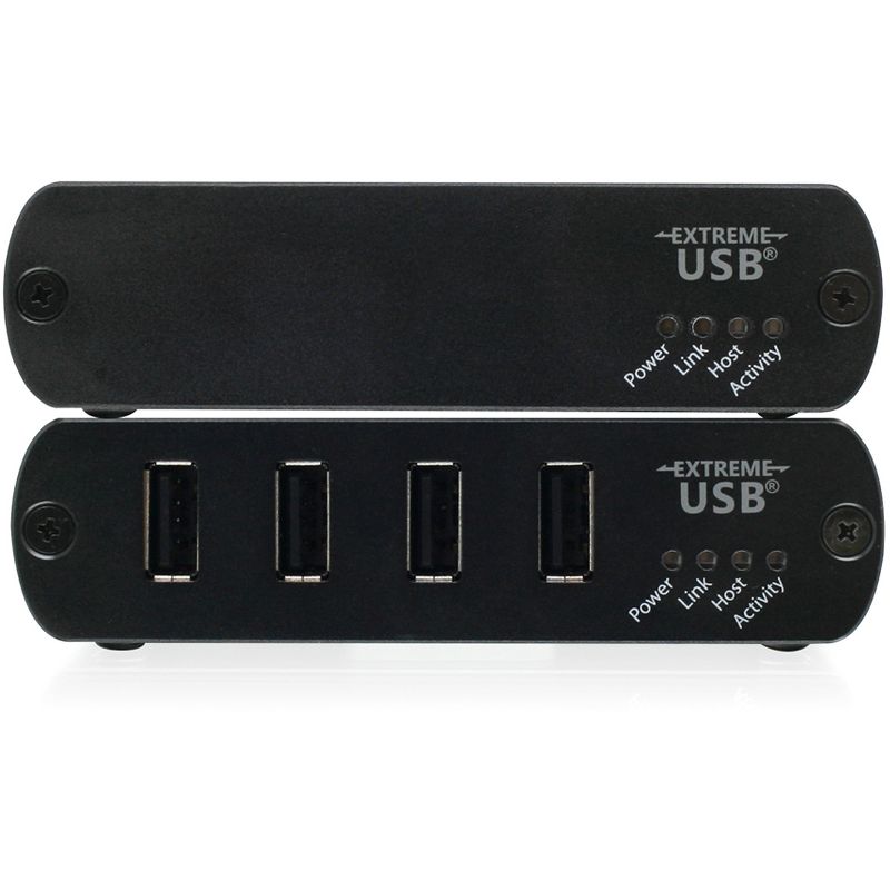 ATEN 4-port USB 2.0 Cat 5 Extender (up to 100m) - 2 x Network (RJ-45) - 4 x USB - 328.08 ft Extended Range