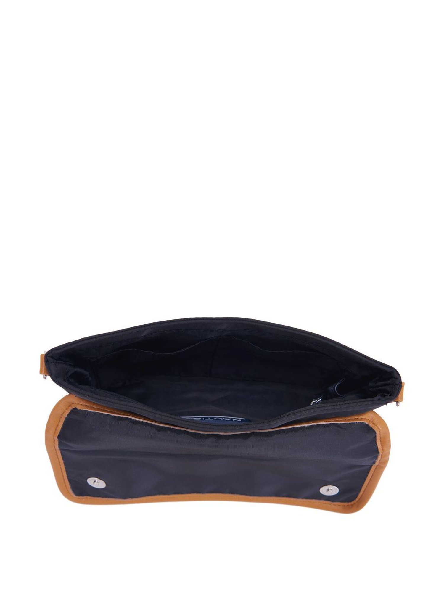 Nautica Navy Blue & Red Solid Medium Sling Handbag