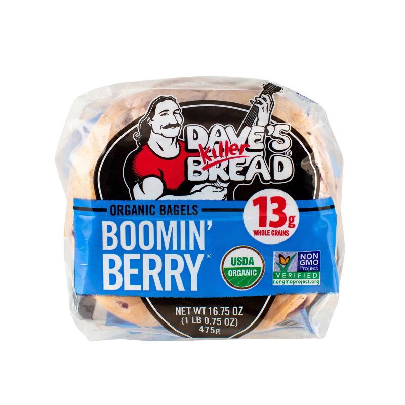 Dave's Killer Bread Organic Boomin Berry Bagels - 16.75oz/5ct