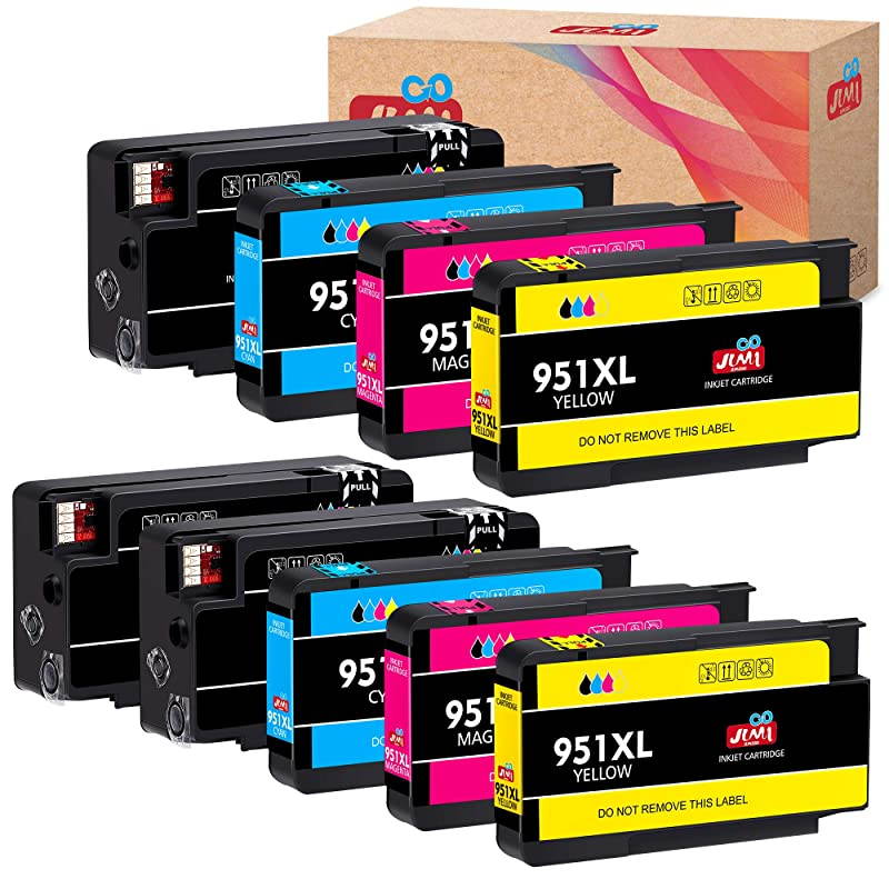 Compatible Ink Cartridge Replacement for HP 950XL 951XL 950 951 for Officejet Pro 8610 8600 8620 8630 8640 8660 8100 8615 8625 251dw 271dw 276dw Printer 3 Black 2 Cyan 2 Magenta 2 Yellow