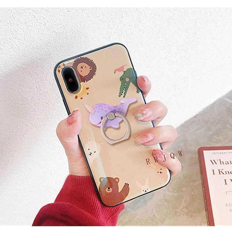 Ring Holder StandWhale Ring Stand Holder 360 Rotation Finger Ring Grip Stand Cute Grip for CellphonesSmartphones and TabletsWhaleNarwhalPenguin