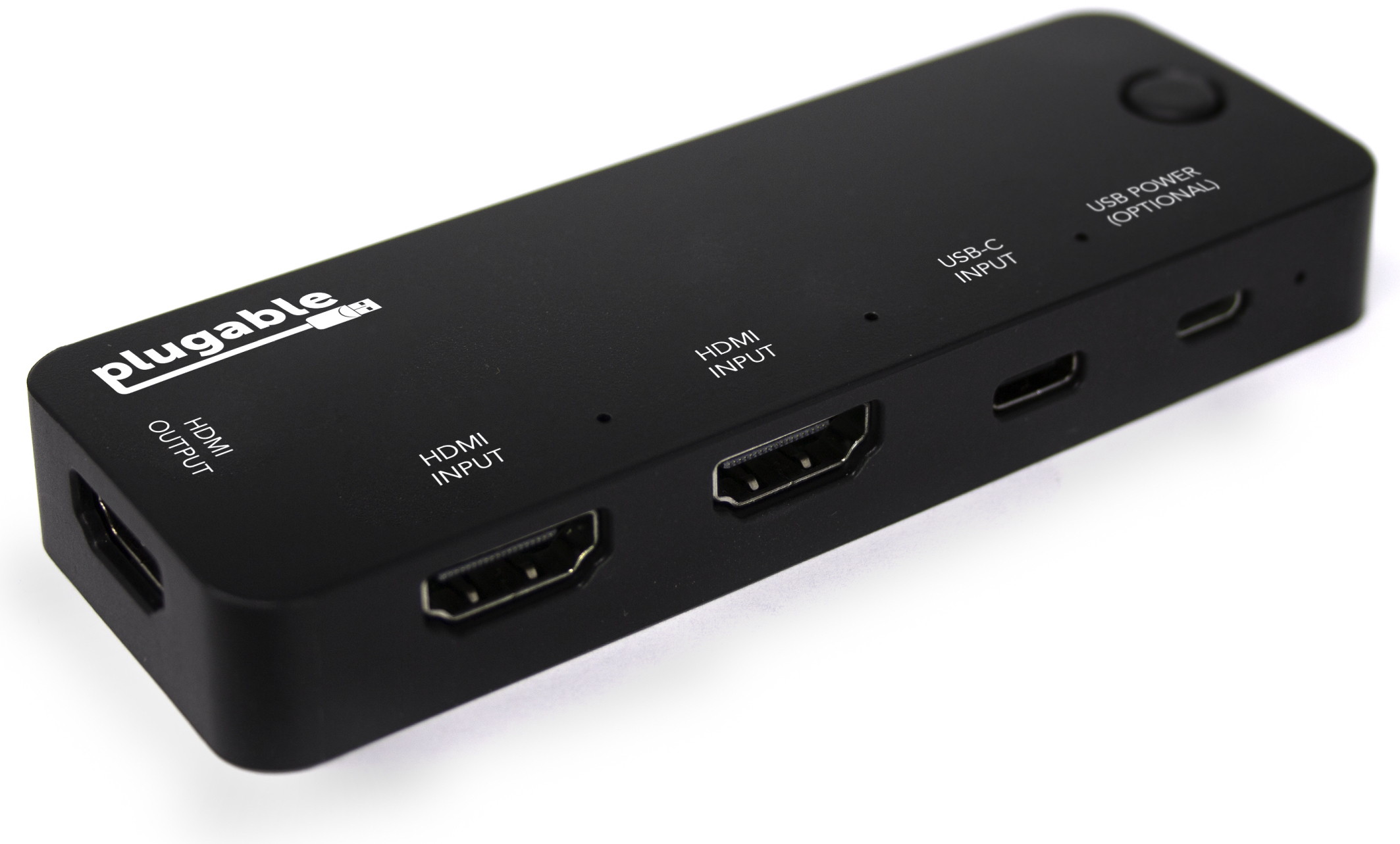 Plugable HDMI 2.0 and USB-C 3 Port Switch with 2 HDMI and 1 USB-C Inputs and Single HDMI 2.0 Output (Supports 2x HDMI 2.0 4K@60Hz Sources and 1x USB C or Thunderbolt 3 Source)