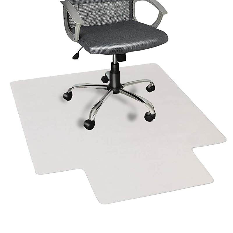 Office Chair Mat for Hard Floor 36 x 48 BPA Free Transparent Hardwood Floor Protector Easy Glide for Chairs Flat Without Curling Sturdy Durable Good for Computer Desk Office Home