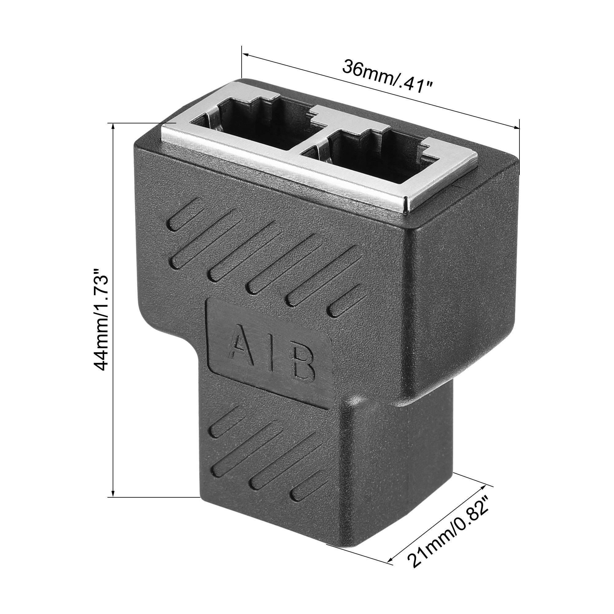 Cat6 110 Style Punch Down Keystone Jack, White, CAT 6, Rj45 90 Degree 50-Pack