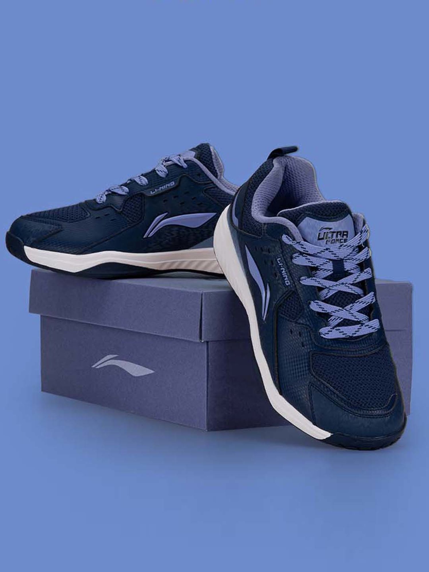 Li-Ning Men's Ultra Force Navy Indoor Court Shoes