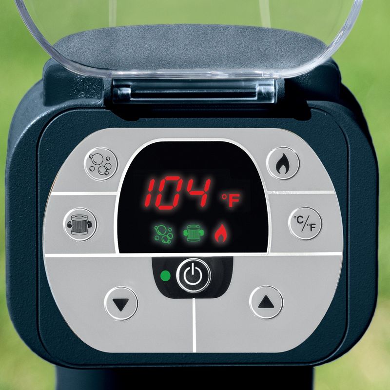 Intex 28405E PureSpa 58"x 28" 4 Person Home Outdoor Inflatable Portable Heated Round Hot Tub Bubble Jet Spa with 6 Filter Cartridges and Accessories