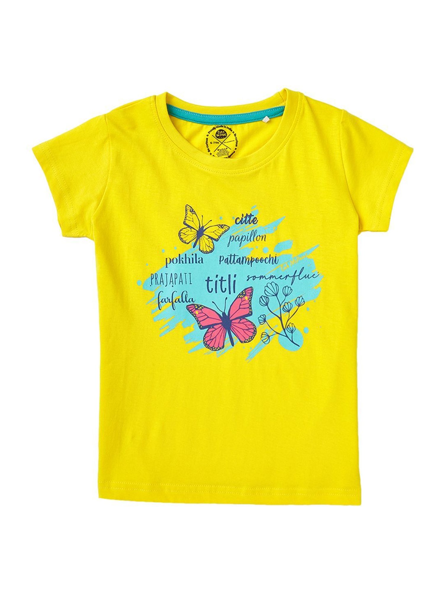 Cub McPaws Kids Multicolor Cotton Printed T-Shirt (Pack of 3)