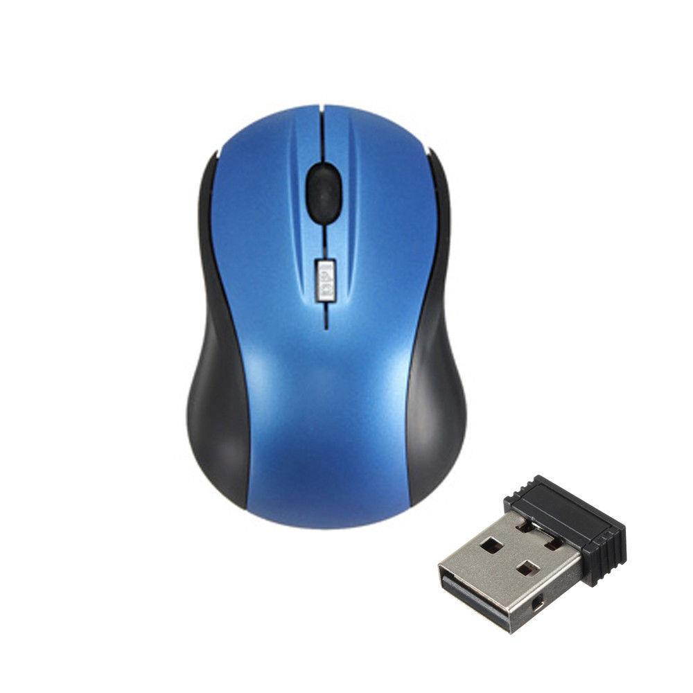 2.4GHz 1600DPI Wireless Optical Mouse USB Scroll Mice for Tablet Laptop BU
