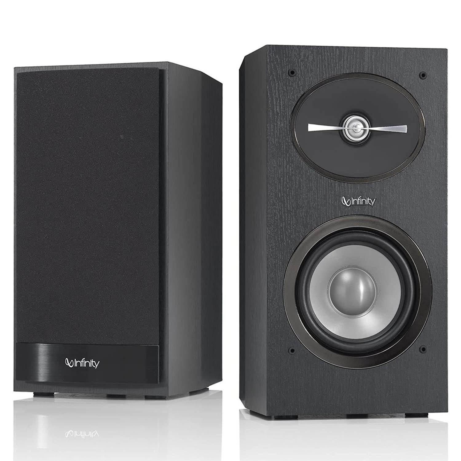 Infinity Reference 152 5-1/4 inch 2-Way Bookshelf Speakers Pair (Black)