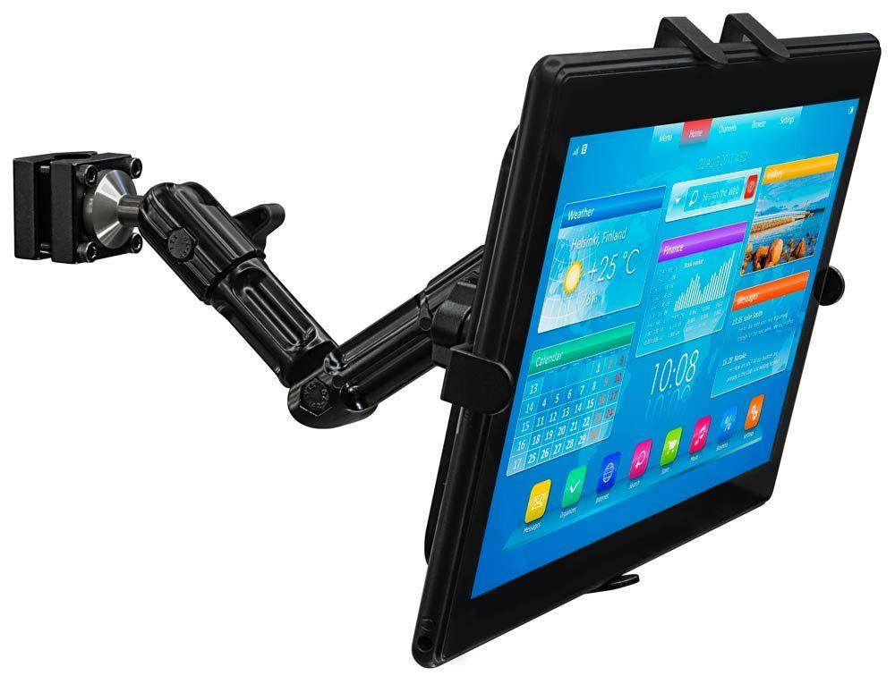 Mount-It! Premium Car Headrest Tablet Holder with Adjustable Arm |  Heavy Duty Aluminum Car Tablet Mount for iPad