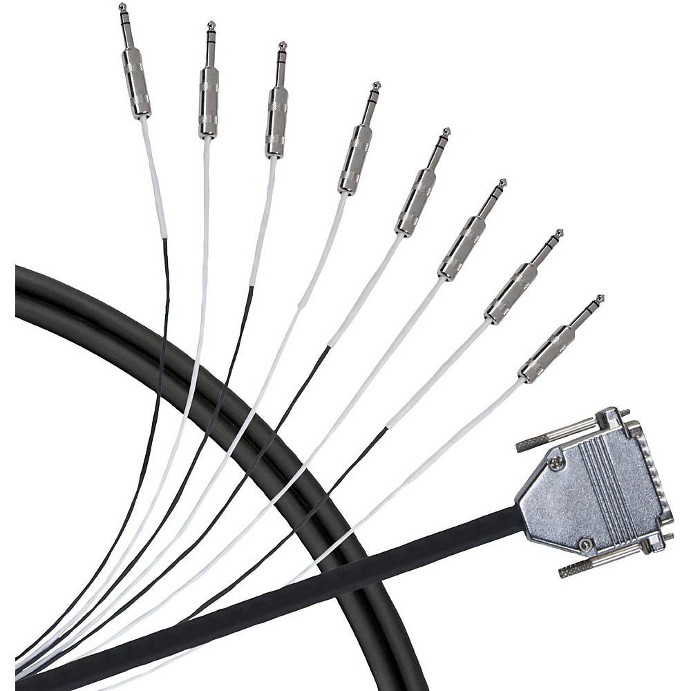 Livewire Advantage 8-Channel Snake D-sub to 1/4" TRS 5 ft. Black