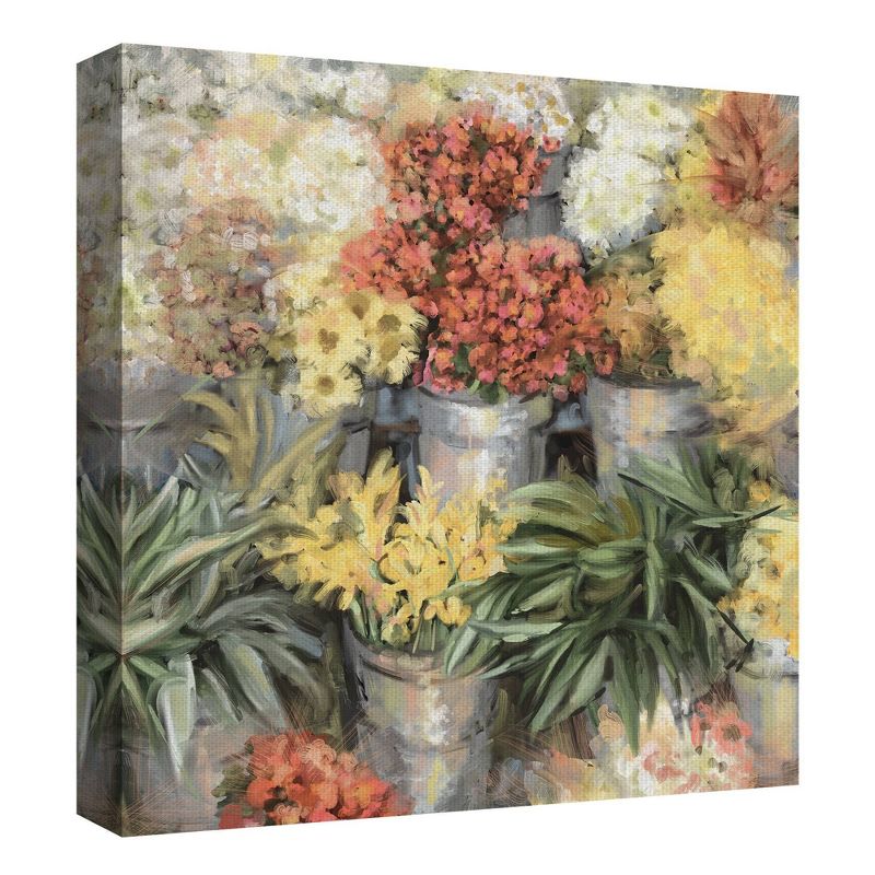 35" x 35" Spring Market by Studio Arts Art on Canvas - Fine Art Canvas