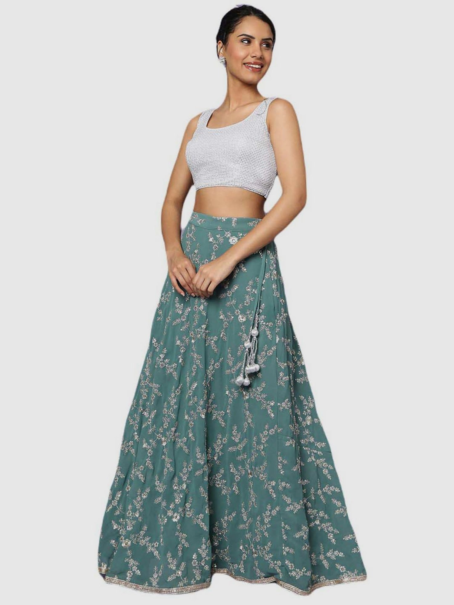 Salwar Studio Red Textured Blouse