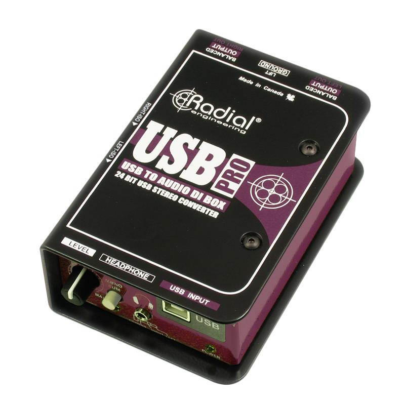 Radial USB-Pro Stereo USB Laptop DI