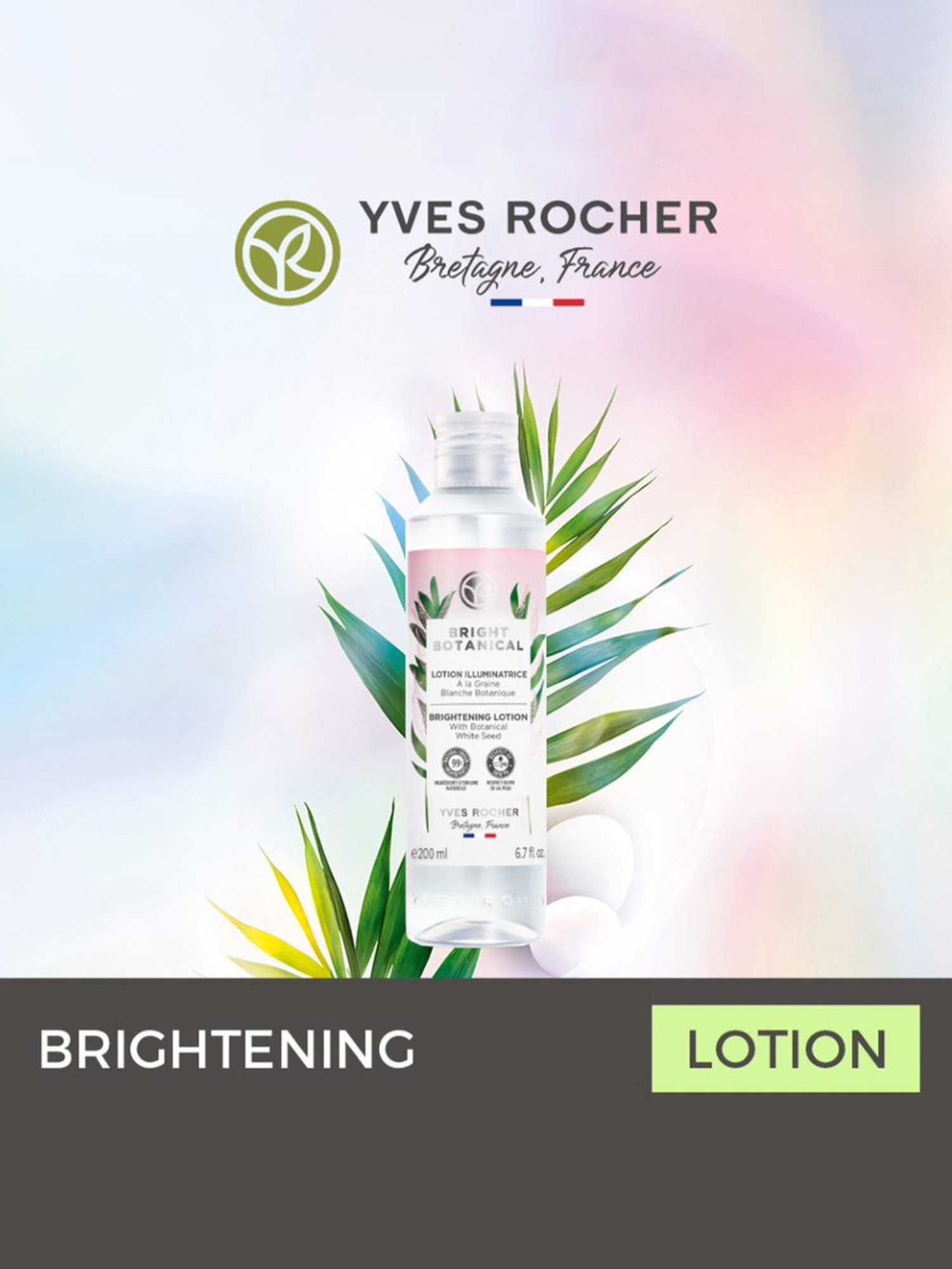Yves Rocher Bright Botanical Brightening Lotion Toner - 200 ml
