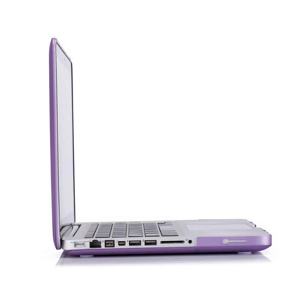 MacBook Pro 15 Case 2011/2010/2009 Release A1286, Ruban Hard Case Shell Cover and Keyboard Skin Cover for Apple MacBook Pro 15 Inch with CD-ROM - Purple