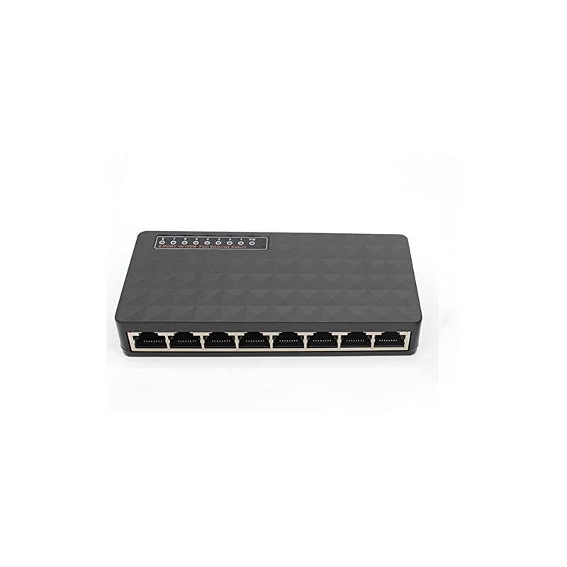 Mini 10/100Mbps 8 Ports Fast Ethernet Network Switch for Desktop PC Router &hellip; (8 Ports 10/100Mbps)