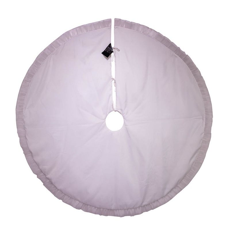 Saro Lifestyle Galvanized Christmas Tree Ring With Gold Rim