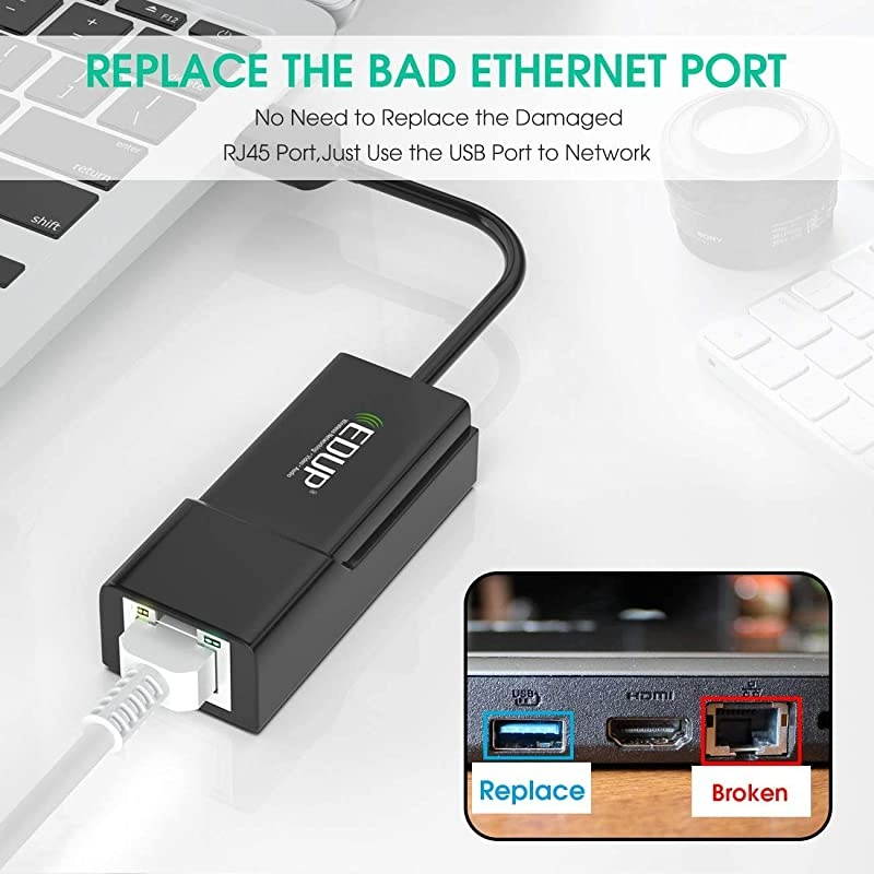 USB to Ethernet Adapter USB 20 to 10100 Mbps Gigabit Ethernet RJ45 LAN Wired Network Adapter for Nintendo Switch Desktop PC Laptop MacBook Chromebook Windows 10 887 VistaXP Mac OS