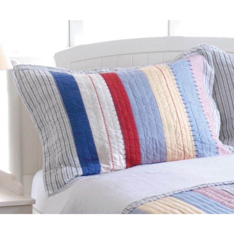 Greenland Home Fashion Prairie Stripe Standard Sham 20x26"