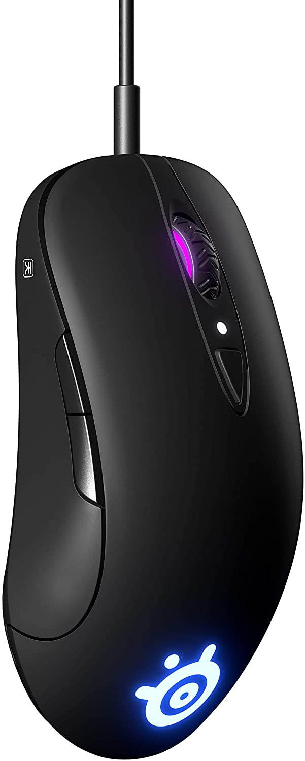 SteelSeries Sensei Ten Gaming Mouse &ndash; 18,000 CPI TrueMove Pro Optical Sensor &ndash; Ambidextrous Design &ndash; 8 Programmable Buttons &ndash; 60M Click Mechanical Switches &ndash; RGB Lighting