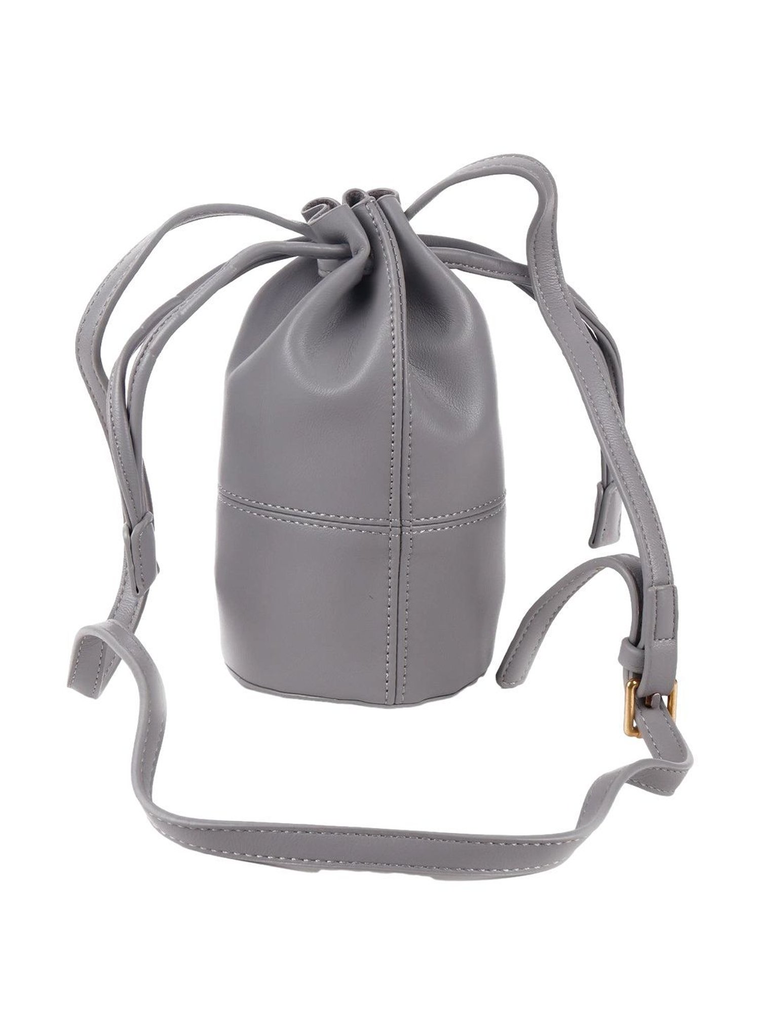 Odette Grey Solid Sling Handbag