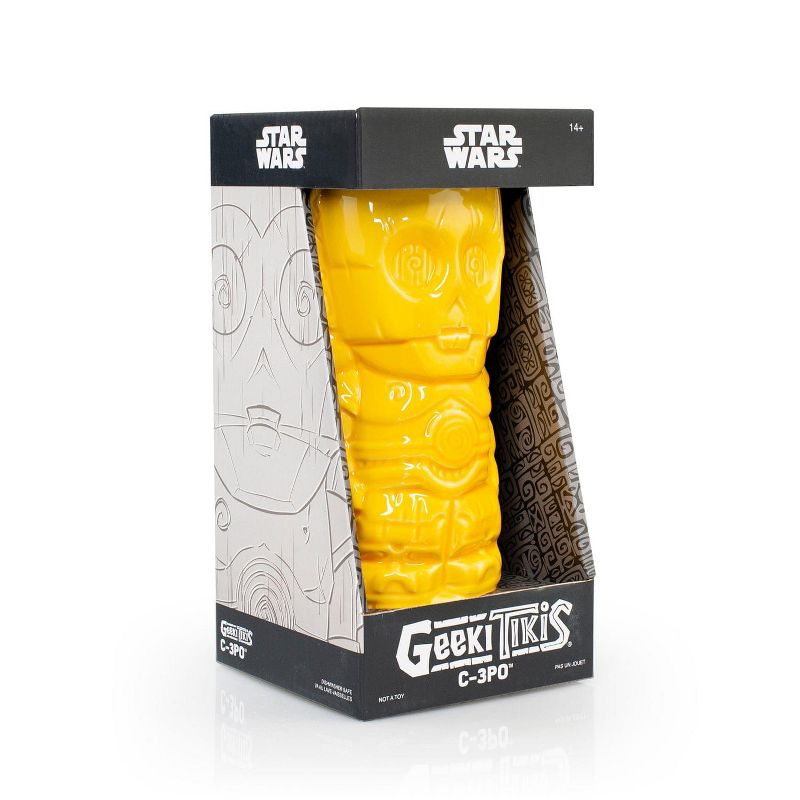 Beeline Creative Geeki Tikis Star Wars C-3PO Mug | Crafted Ceramic | Holds 14 Ounces