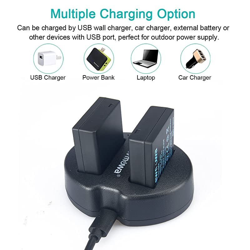 DMWBLE9  Replacement Battery 2 Pack and Dual USB Charger for Panasonic DMWBLE9 DMWBLG10 and Panasonic Lumix DMCZS60 DMCZS100 DMCLX100DCLX100 IIDMCGF3 DMCGF5 DMCGF6 DMCGX7