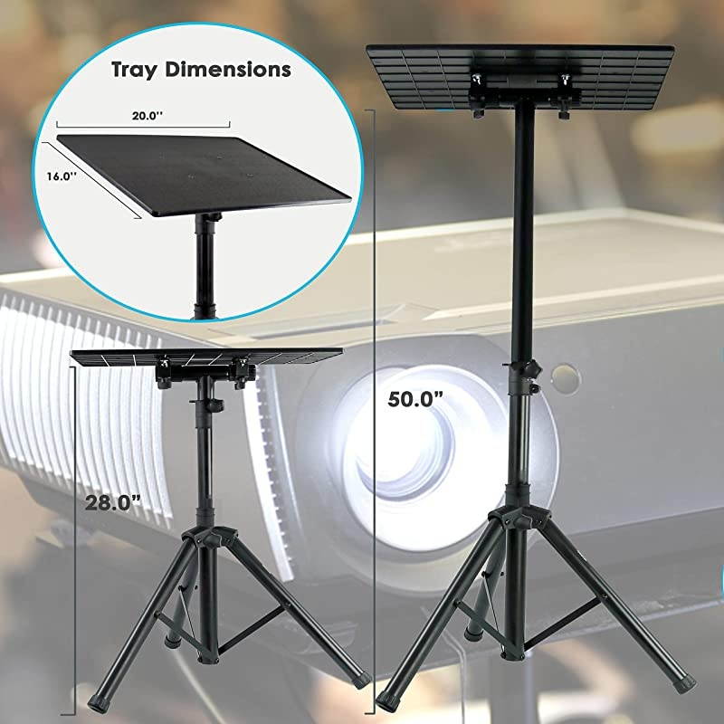 Pro DJ Laptop Projector Stand Adjustable Laptop Stand Computer DJ Equipment Studio Stand Mount Holder Height Adjustable Laptop Projector Stand 23quot to 41quot Good For Stage or Studio  PLPTS3