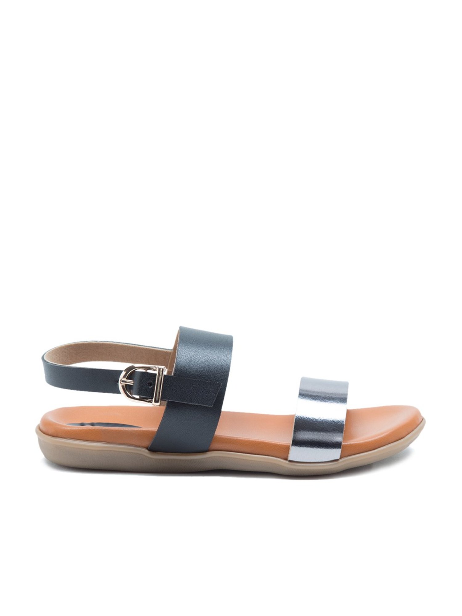 Beanz Kids Ella Black & Tan Back Strap Sandals