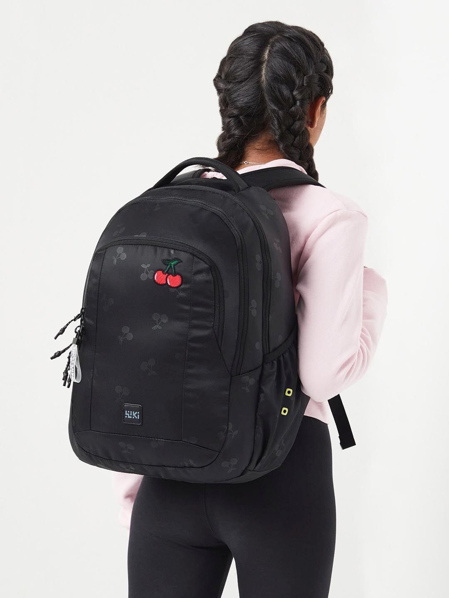 Wiki Back to School 2 Black Polyester Printed Backpack - 30 Ltrs