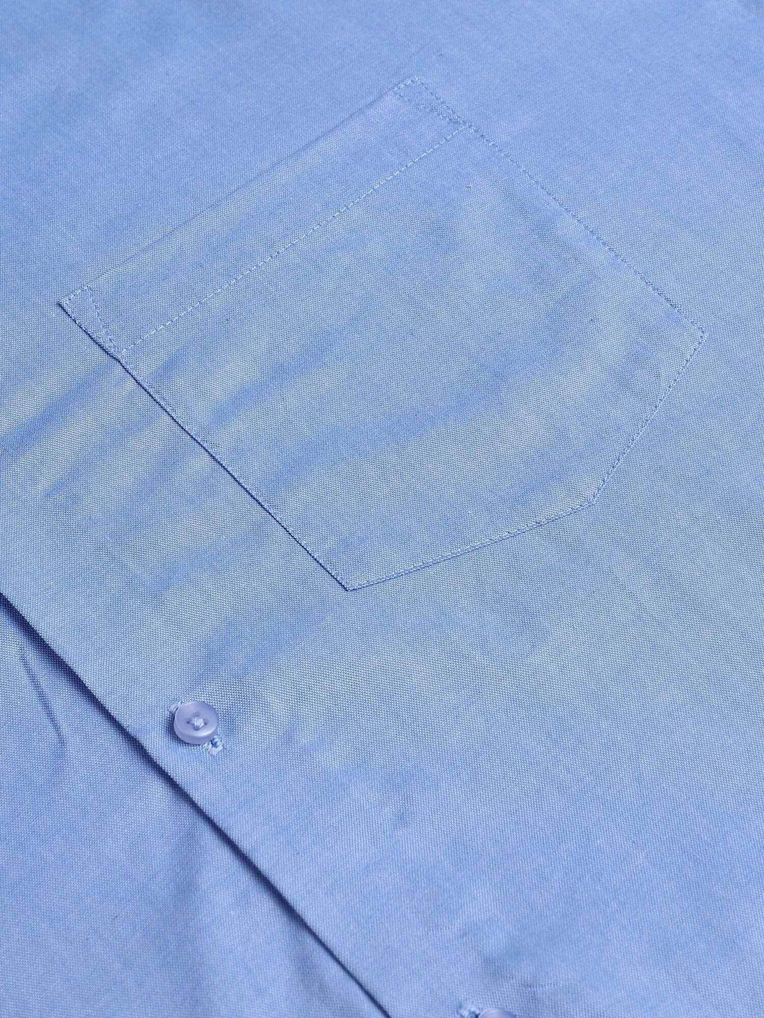 Tag 7 Blue Cotton Regular Fit Texture Shirt