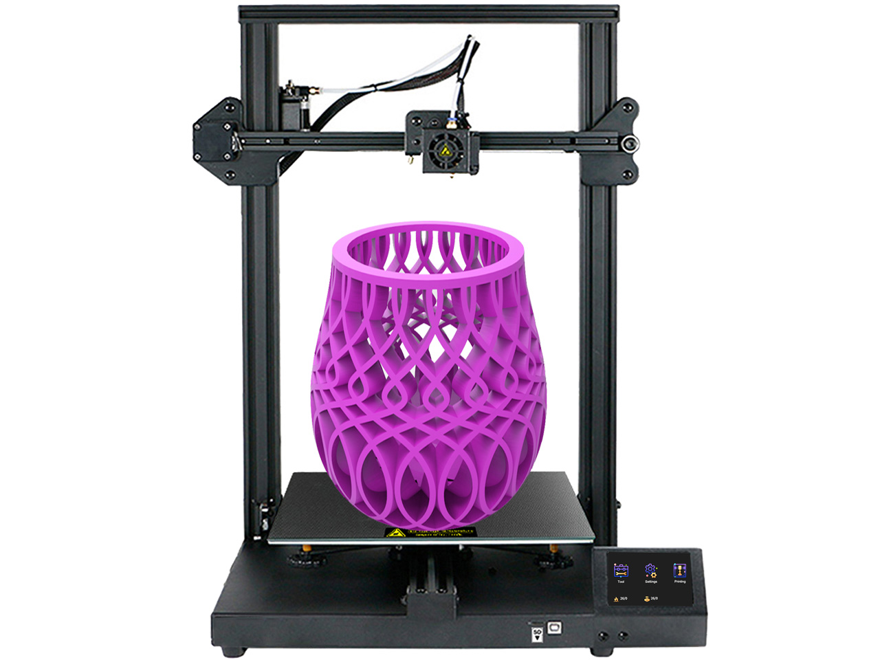 DIY 3D Printer with Meanwell Power Supply ,Removable Build Surface 300 X 300 X 400mm Print Size