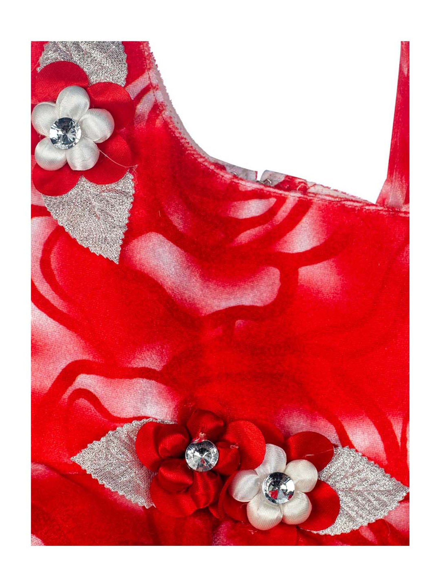 Mee Mee Kids Red Applique Dress