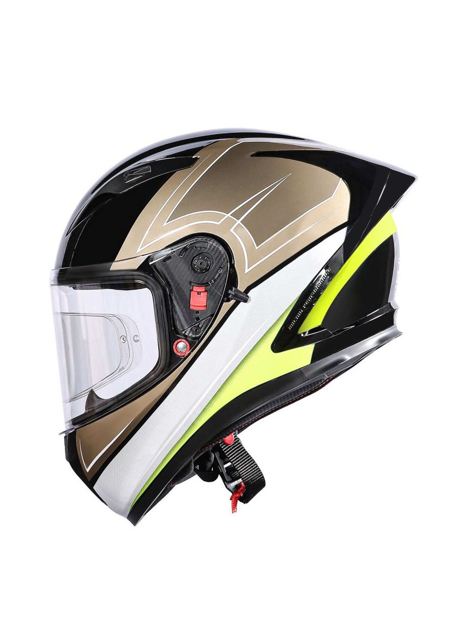 Royal Enfield SpeedX Full Face Golden Printed Helmet