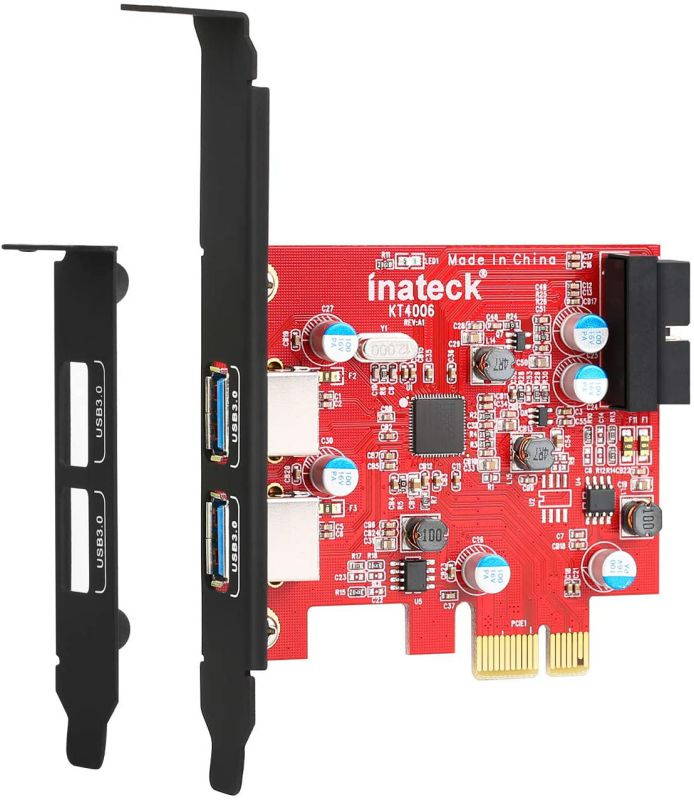 Inateck 4 Ports PCI-E to USB 3.0 Express Card Compatible Mac Pro (Early 2008 to 2012 Late Version) KT4004