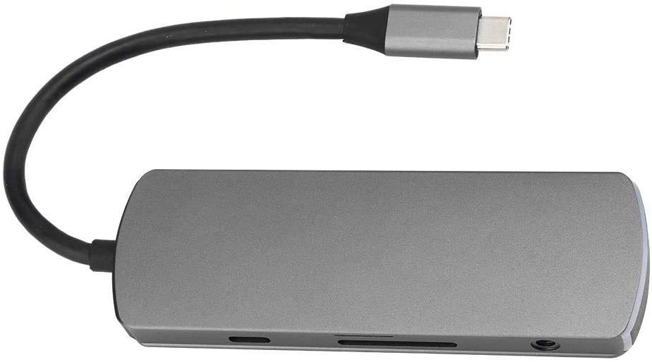 Naroote 【   】 Docking Station, USB-C Hub Durable 8 in 1 with PD Charging Light Type-C to HDMI Laptop for Computer