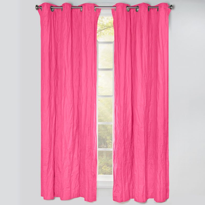 50"x84" Blackout Grommet Curtain Panels Hot Magenta Pink - Crayola