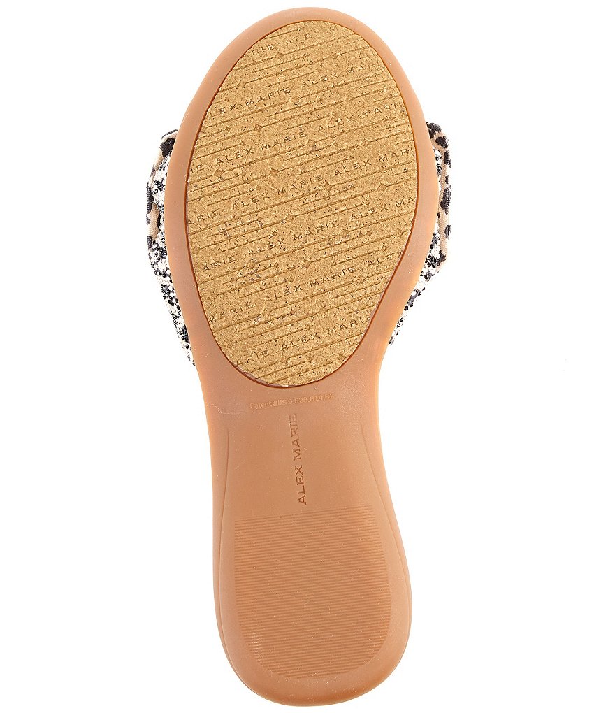Alex Marie Hamala Rhinestone Knotted Slide Sandals