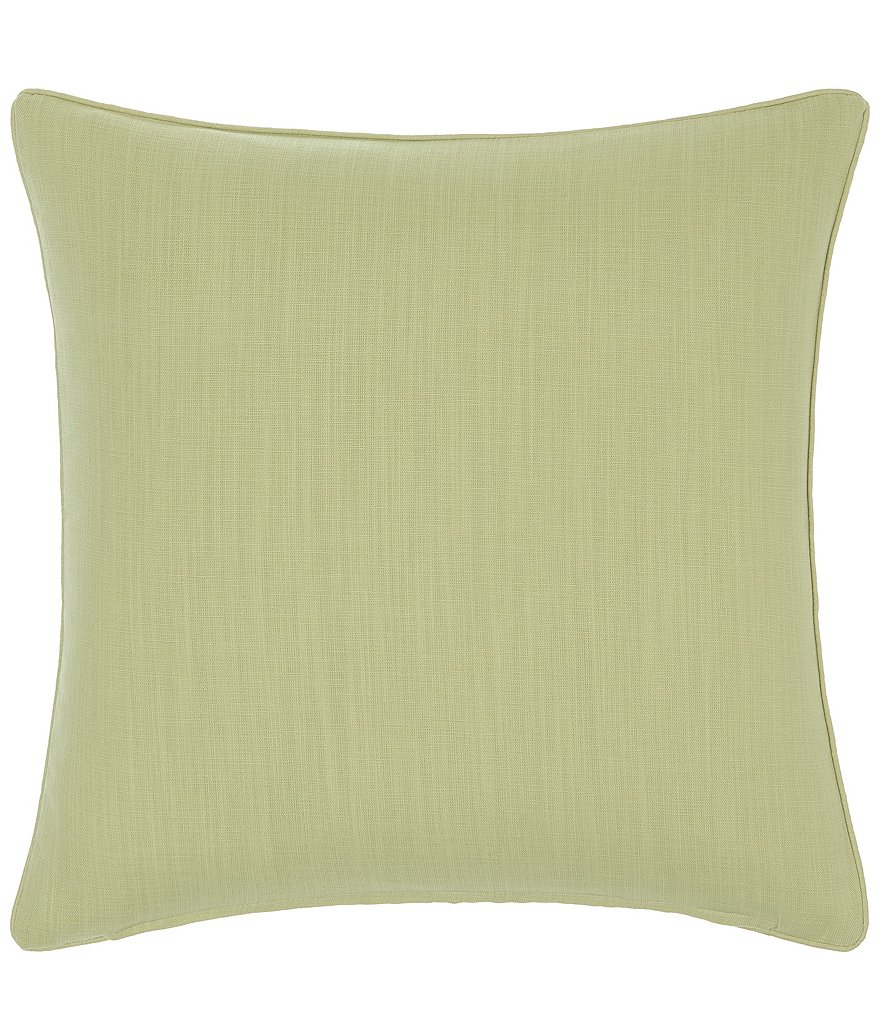 Rose Tree Wexford Green Damask Reversible Square Pillow