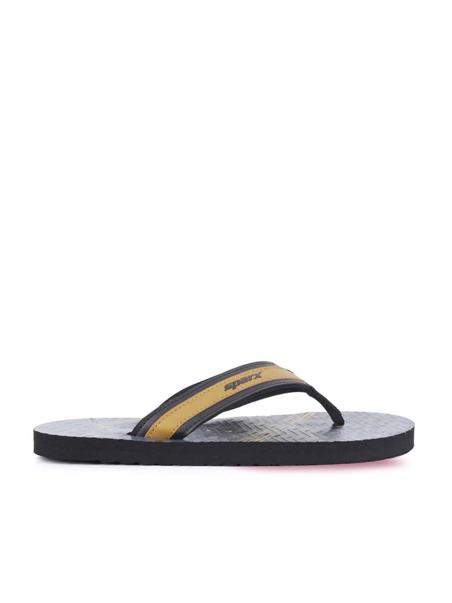 Sparx Men's Black Flip Flops