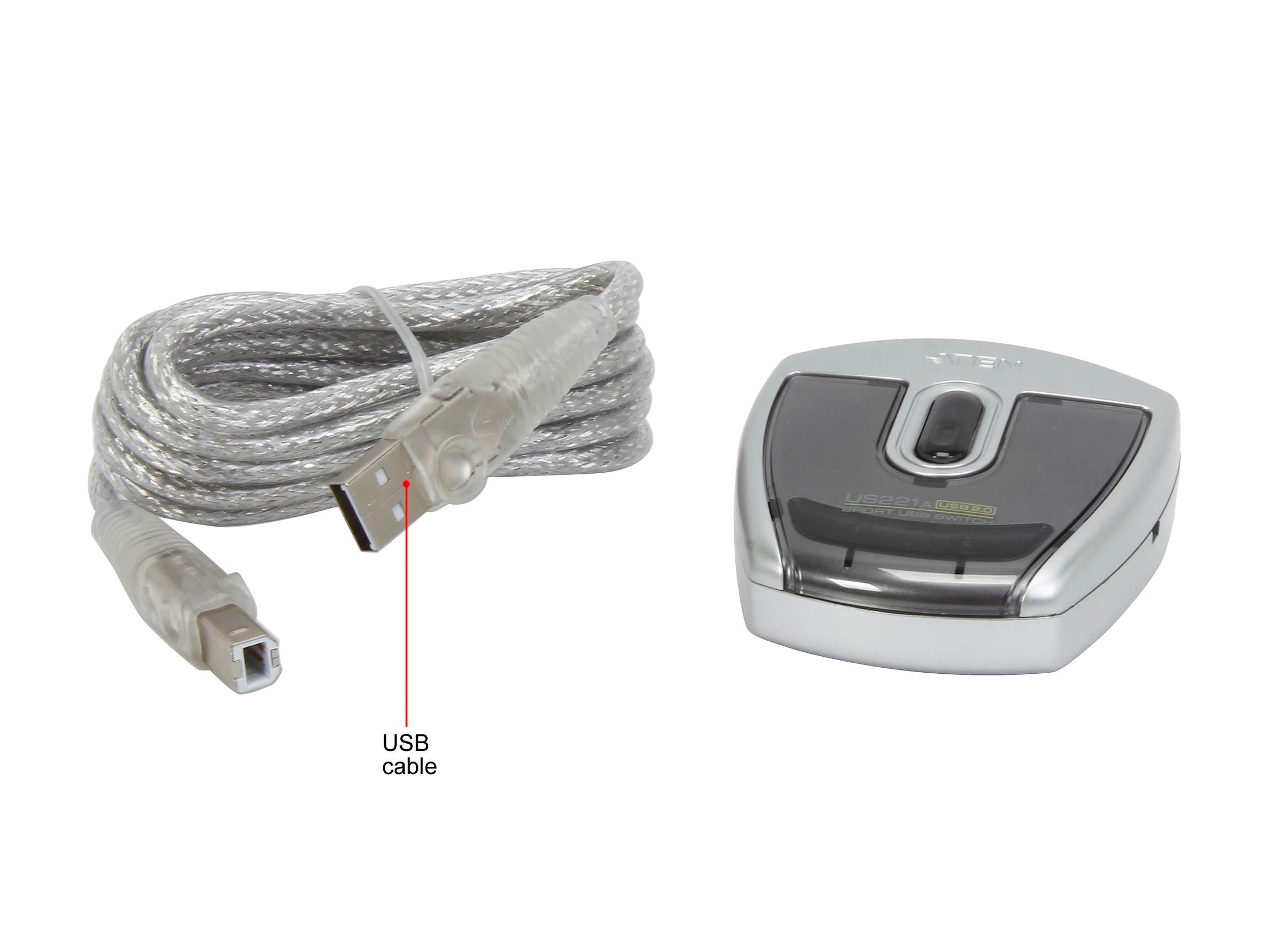 ATEN US221A 2-Port USB 2.0 Peripheral Switch