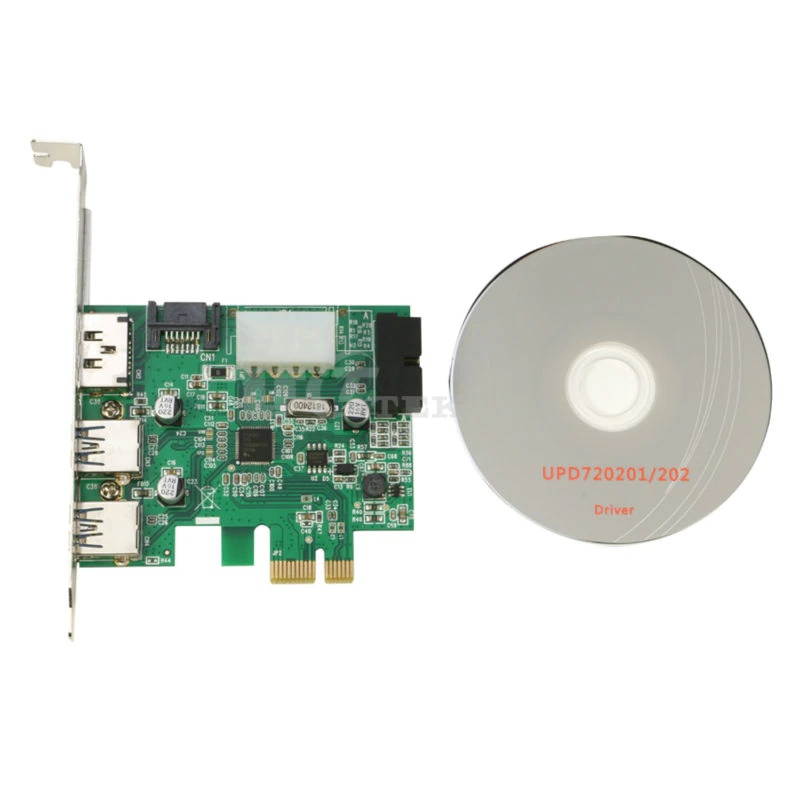 PCI-E to USB3.0 2Ports with 20Pin Connector +SATA to eSATA Converter Card