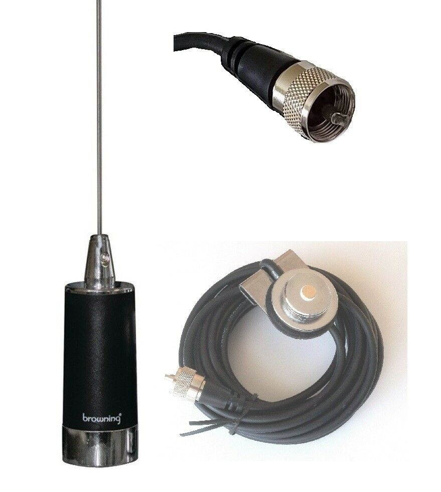 CB HAM Low Band Antenna NMO Trunk Mount for Mobile Radio PL259 Cobra Uniden